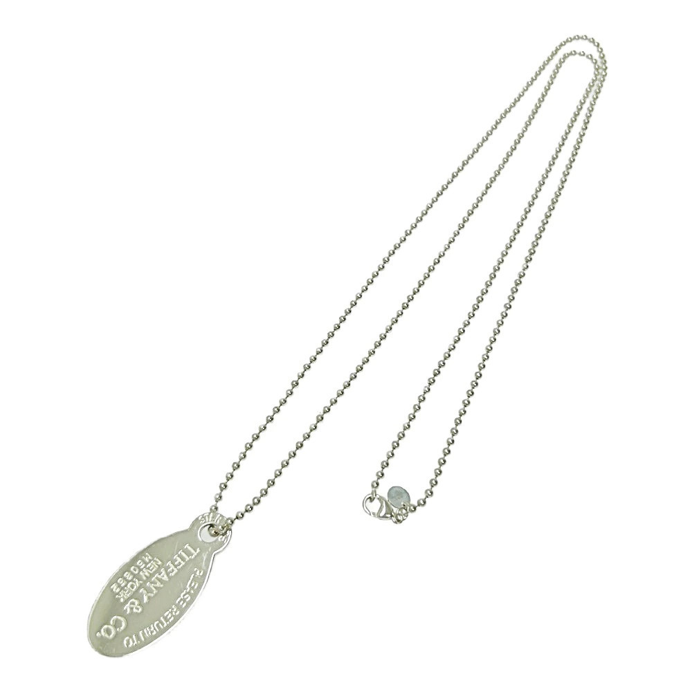 TIFFANYCo Tiffany Silver to Oval Necklace Silver